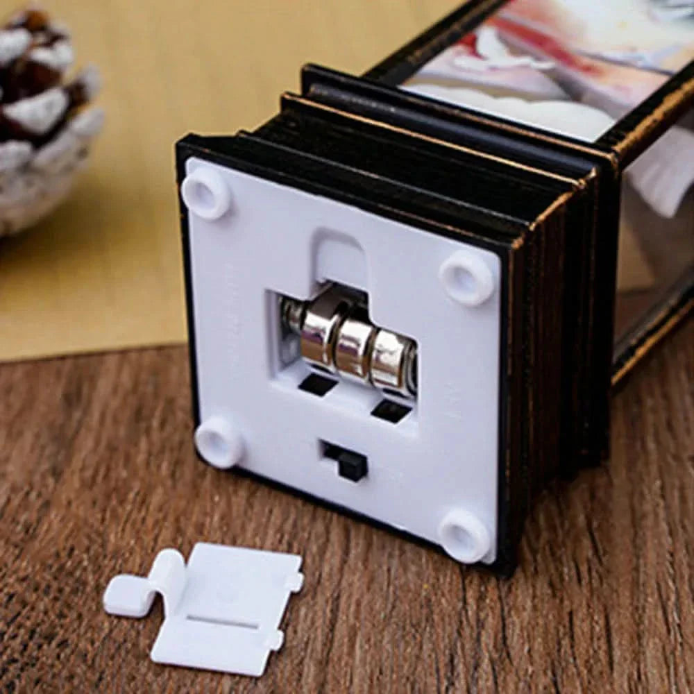 Luz Noturna Decorativa Natalina com Papai Noel e Boneco de Neve