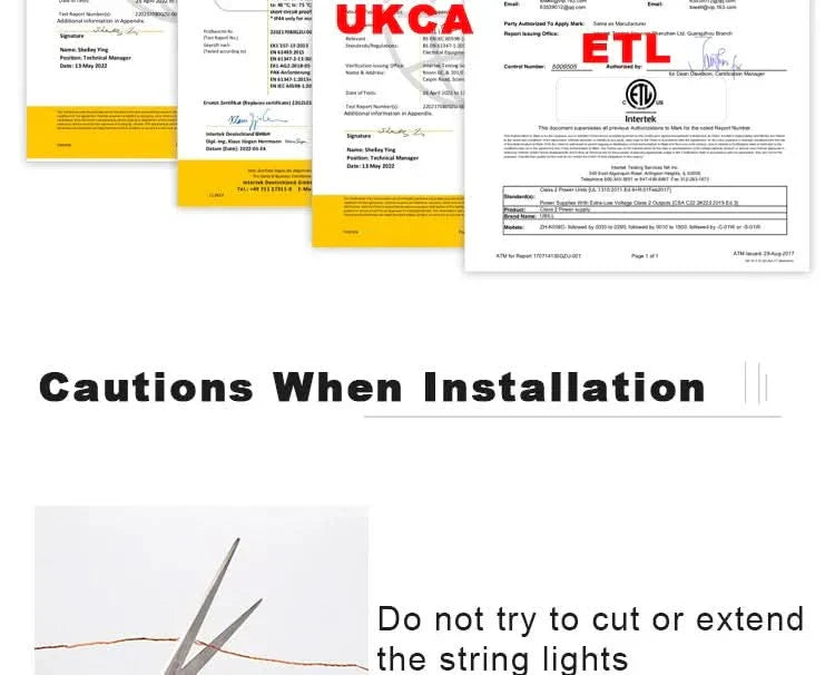 Luzes de Fadas Natalinas à Prova d'Água – Encanto e Magia