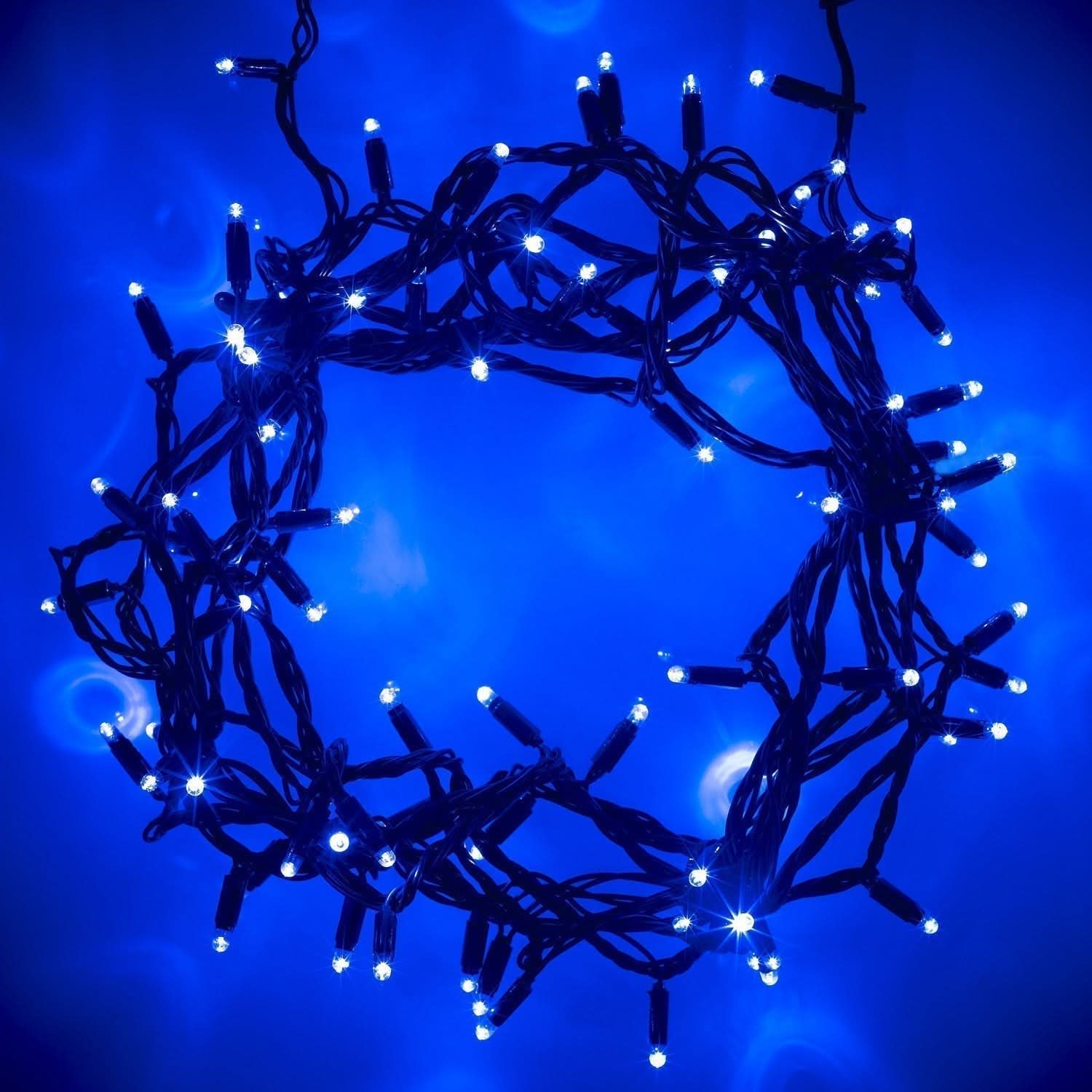 100 Luzes de Natal LED Azuis