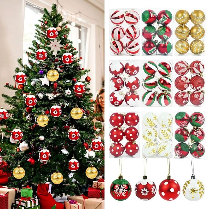 Kit 6 Peças Bolas De Natal